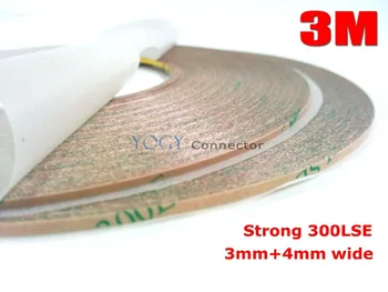 

Strong 3M Mixed 3mm+4mm*55M 9495LE 300LSE Double Sided Clear Sticky Tape for Cell Phone Display LCD Screen Frame Digitizer Bond