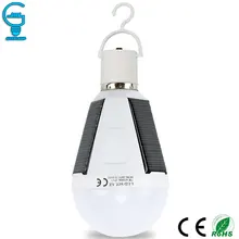 Gitex Перезаряжаемые светодиодный лампы E27 светодиодный Солнечная светодиодные лампы 7 Вт 12 Вт 85 В постоянного тока-265 V чрезвычайная ситуация вне дома солнечные лампы кемпинг Пеший Туризм Рыбалка светильник