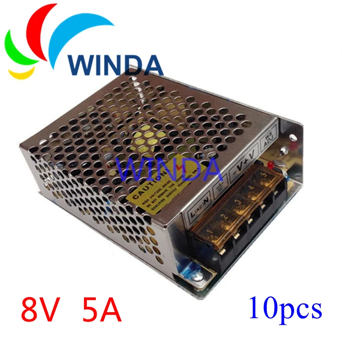 

Video camera switching power supply output 8V 5A 40W for security block power DC transformer 10pcs wholesale