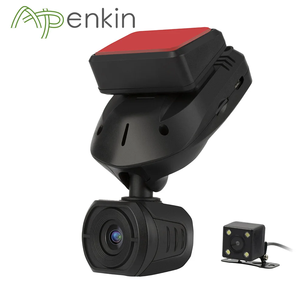 Автомобильный видеорегистратор Arpenkin Mini Q9, камера заднего вида с конденсаторами FHD 1296 P, режим парковки, gps, обнаружение движения, поворот на 330 градусов - Название цвета: DVRLENS