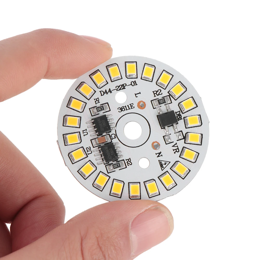 Светодиодный светильник SMD 15 Вт, 12 Вт, 9 Вт, 7 Вт, 5 Вт, 3 Вт, светодиодный светильник с чипом ac220в, интеллектуальный IC светодиодный светильник для лампы белого цвета