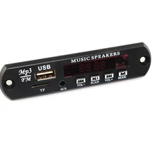 MP3 Decodificador Bordo DC 5 v 12 v Fonte De Alimentação USB TF Rádio FM Módulo de Áudio AUX Controle Remoto para carro de Controle Remoto Música Speaker