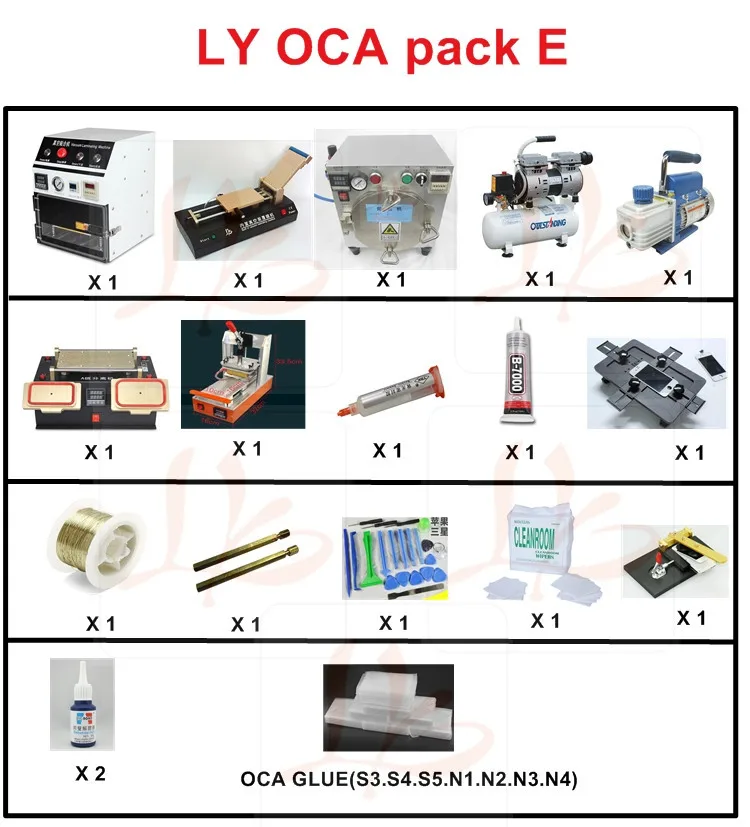 

LY SAMSUNG screen separate pack E OCA pack E OCA solution E for Samsung mobile screen repair specially