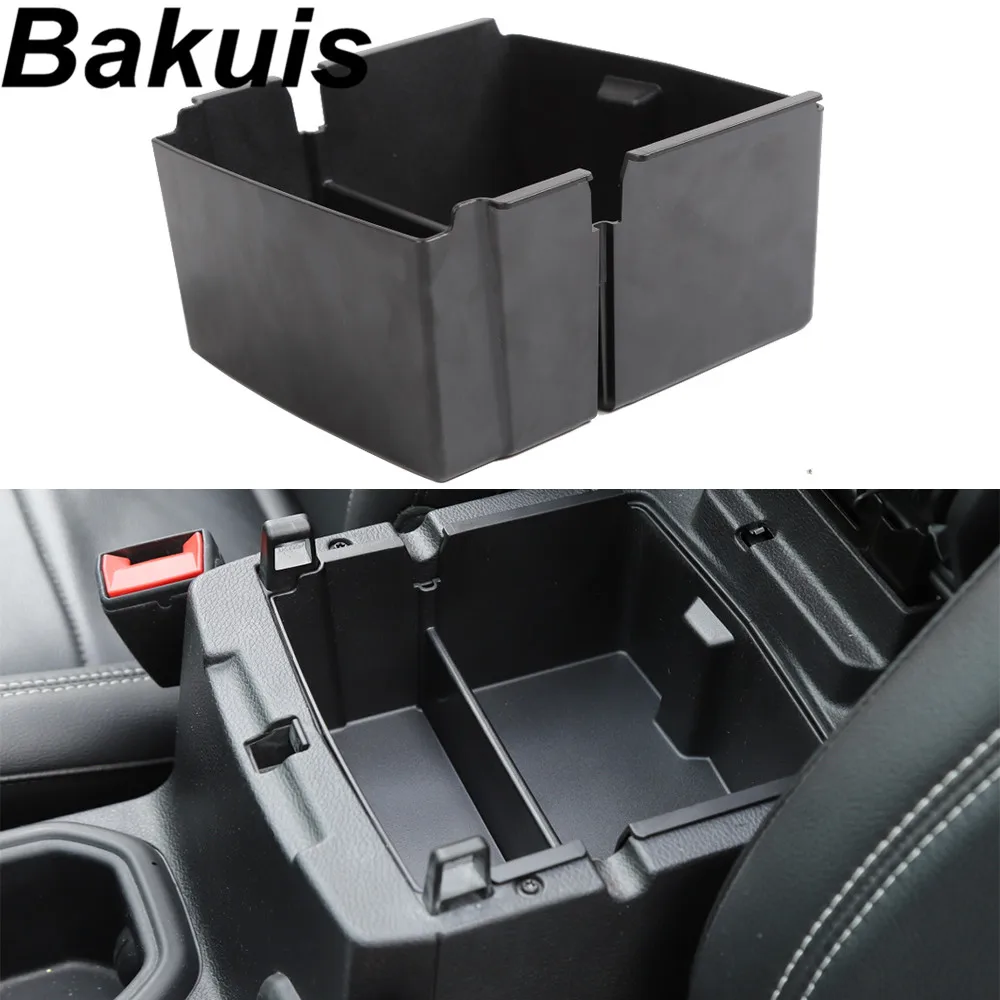 Car Armrest Box Center Console Storage Glove Box Organizer Insert Tray for Jeep Wrangler JL