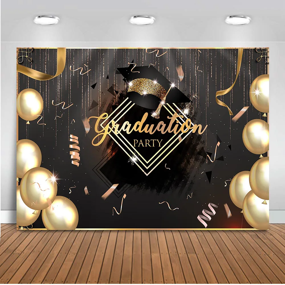 Фото фон для фотографии золотые воздушные шары фото фон студия класс Photo Booth PartyProm Decoration an762