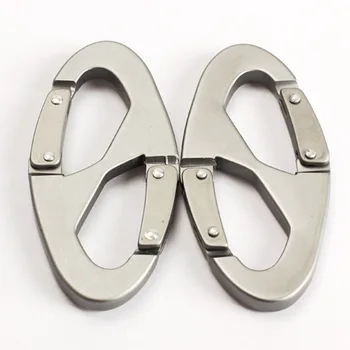 

2Pcs S Type Backpack Clasps Climbing Carabiners EDC Keychain Camping Bottle Hooks Paracord Tactical Survival Gear Wholesale