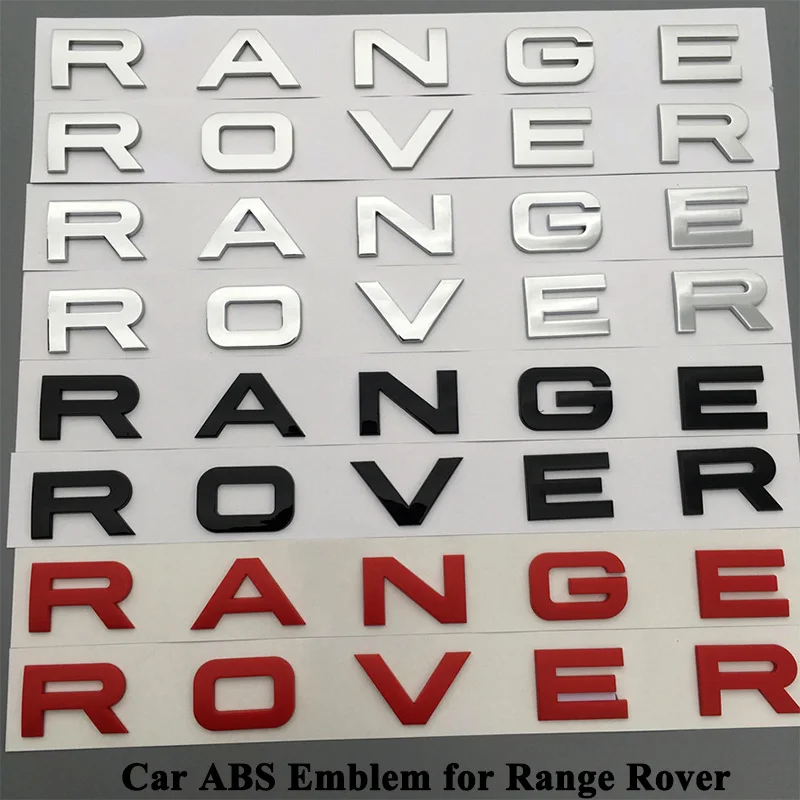 1pc ABS Car Emblem Logo Badge Engine Hood Tail Trunk Emblem Sticker Matt Shiny Black Styling for Land Rover Range Rover 1pc ABS Car Emblem Logo Badge Engine Hood Tail Trunk Emblem Sticker Matt Shiny Black Styling for Land Rover Range Rover