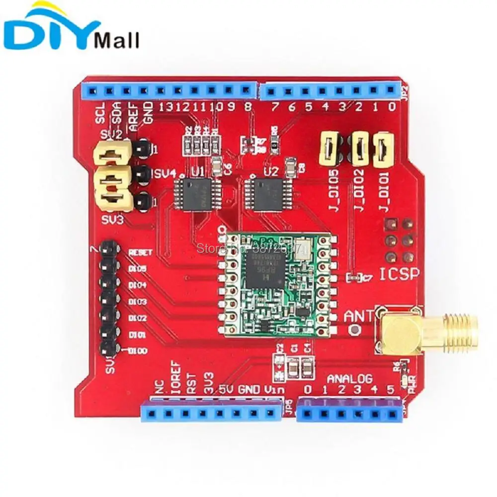 433MHz 915MHz 868MHz Dragino LoRa Shield дальний беспроводной приемопередатчик для Arduino UNO Mega2560 Leonardo DUE