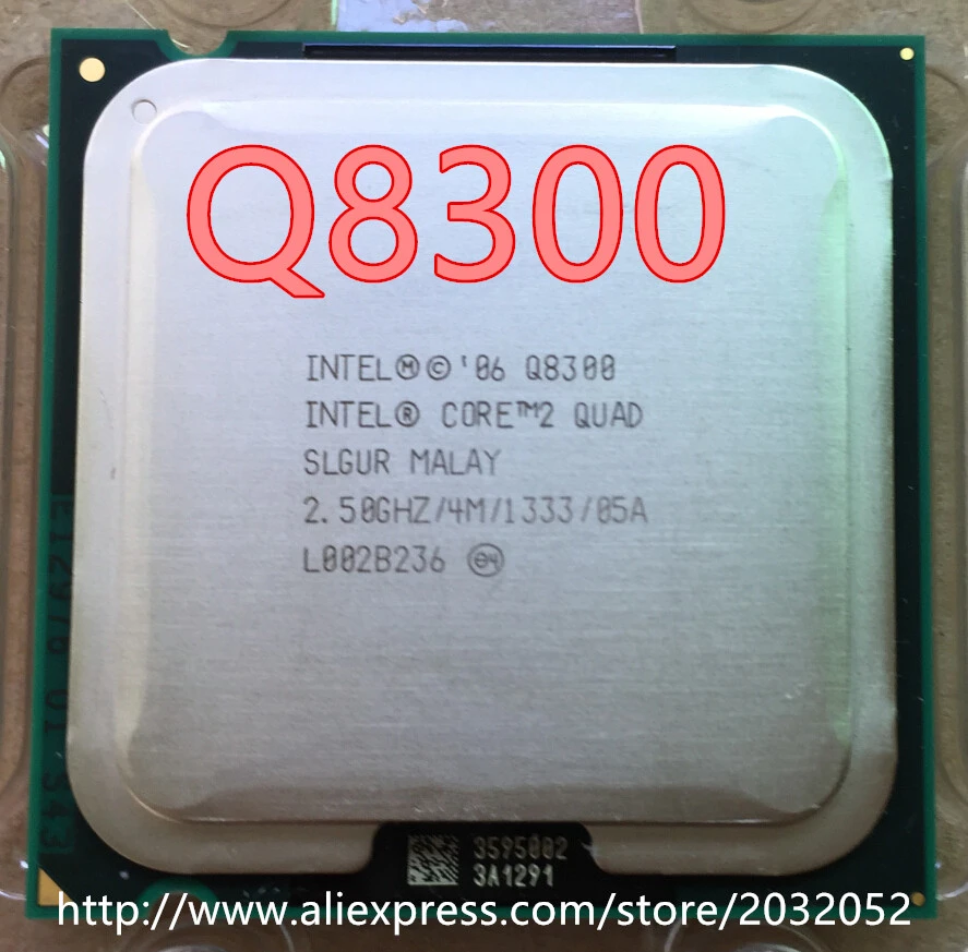 cpu core lntel Core 2 Quad Q8300 CPU Processor (2.5Ghz/ 4M /1333GHz) Socket 775 Desktop CPU (working 100% Free Shipping) cpu chip