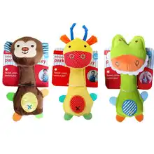 Baby Rattles Handbells Toy Bells Plush Baby Toy Newbron Gift Animal Style Early Educational Doll Gifts