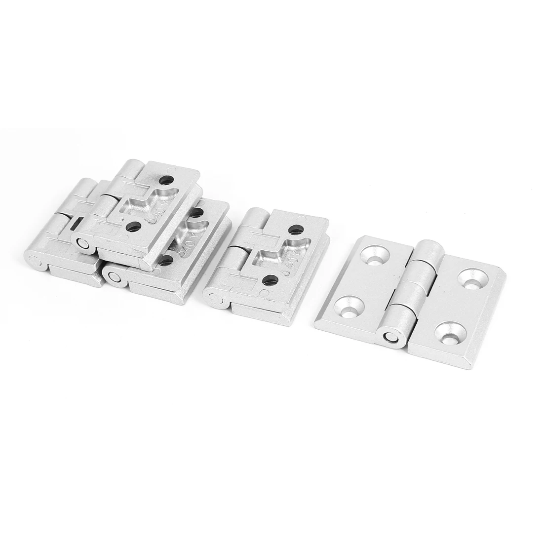 

64Mm X 50Mm 2 Leaves Door Bearing Reinforced Butt Hinge Silver Tone 5Pcs