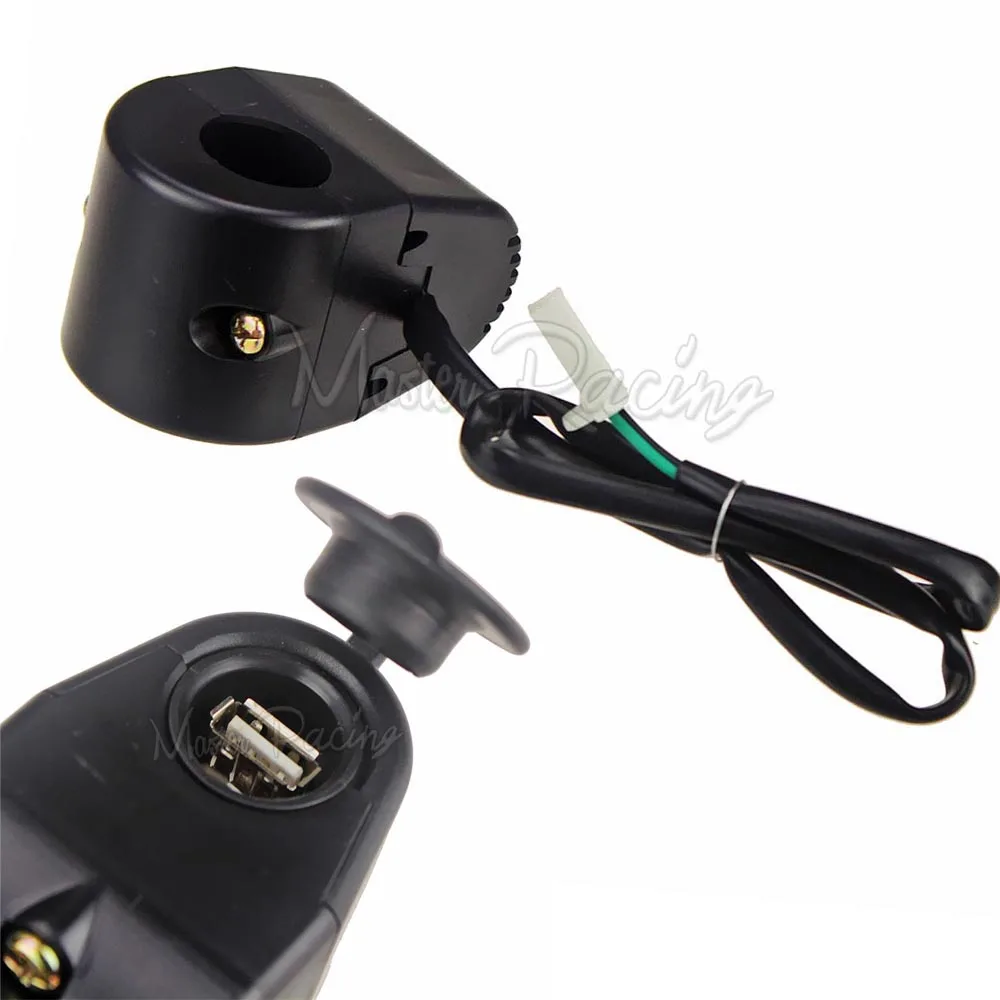 12v Motorcycle Handlebar USB Charger Adapter Waterproof
