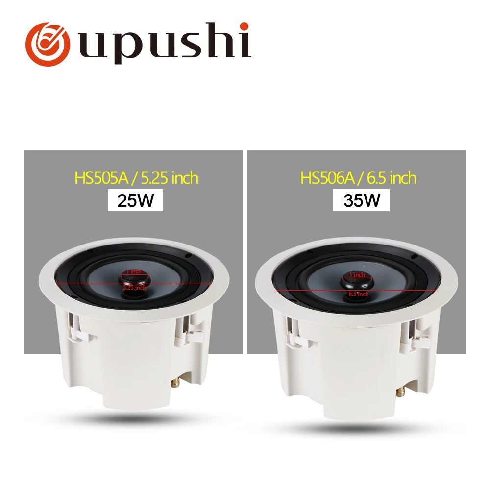 Oupushi Hs505 506a Hifi In Ceiling Speaker Waterproof The Oupushi Hs505 506a Hifi In Ceiling Speaker Waterproof The Bathroom To Background Music System Use Pa And Family Speakers From