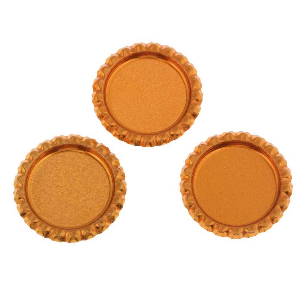 400 Pieces Flat Decorative Bottle Cap Linerless Painted for Hair Bows, DIY Pendants Charms, Art Craft, Jewelry Making 25mm