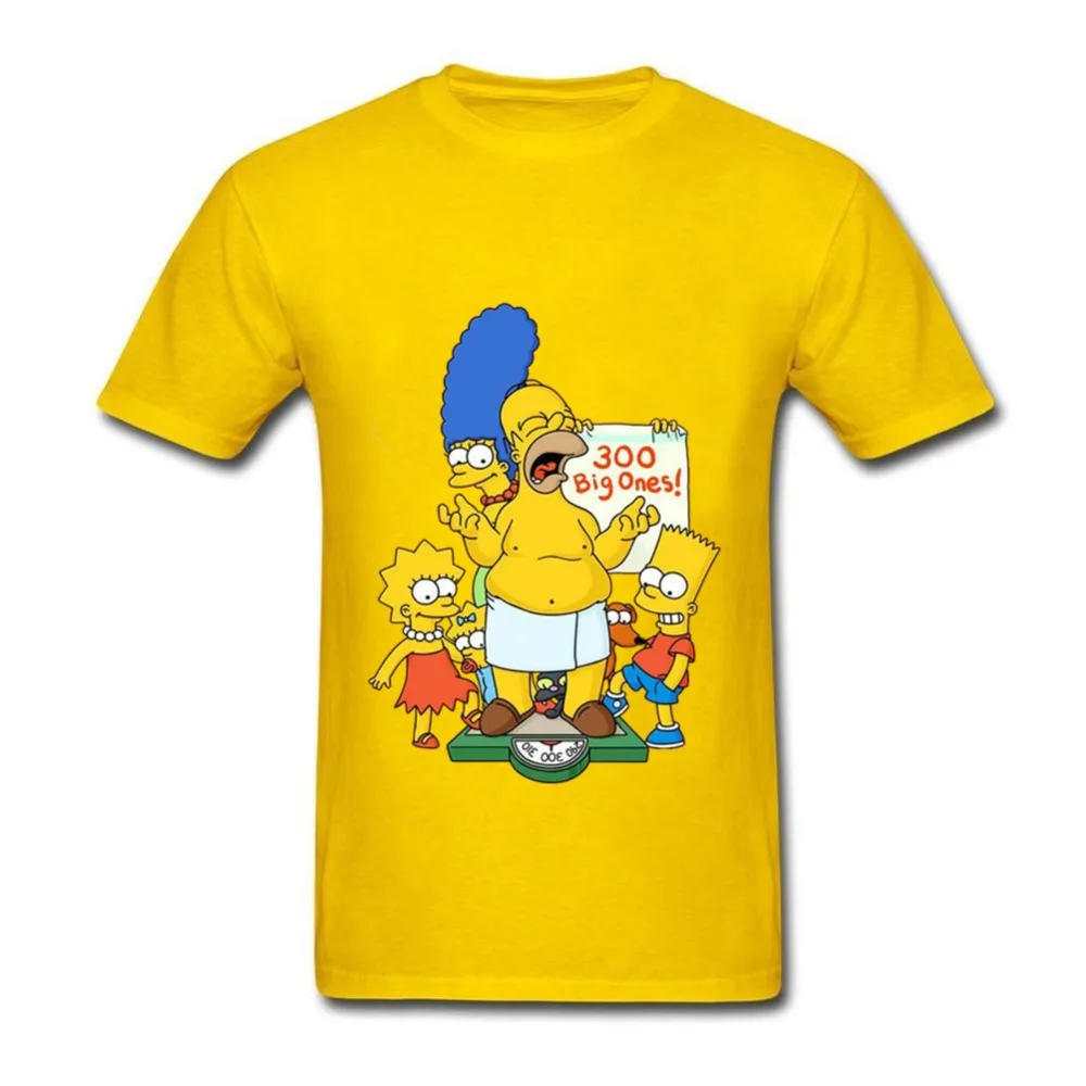 Брендовая мужская Молодежная Футболка The Simpson Семейные футболки с коротким