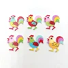 50Pcs Cartoon Rooster Chicken Wooden Buttons 2 Holes DIY Sewing Scrapbook Decor Sewing Decor Fashion 4