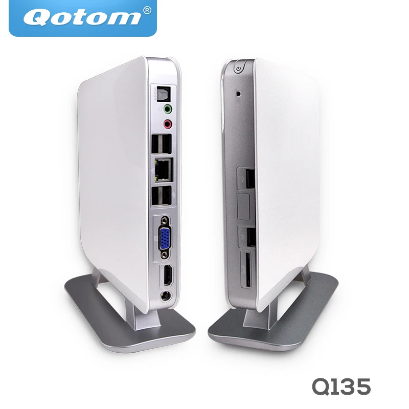 

QOTOM Mini PC AMD APU E350 Micro Barebone Mini PC 1080P Q135
