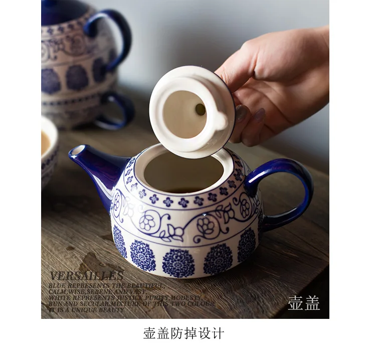 Творческий китайский стиль мать сын горшок высококлассные роскошные английский послеобеденный чайник стол украшенный чайный сервиз