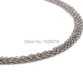 

1m/pack 316L Stainless Steel Open Link Chain Fitting Necklace Bracelet Findings Double Ring Chains For Diy Jewelry Making F2249