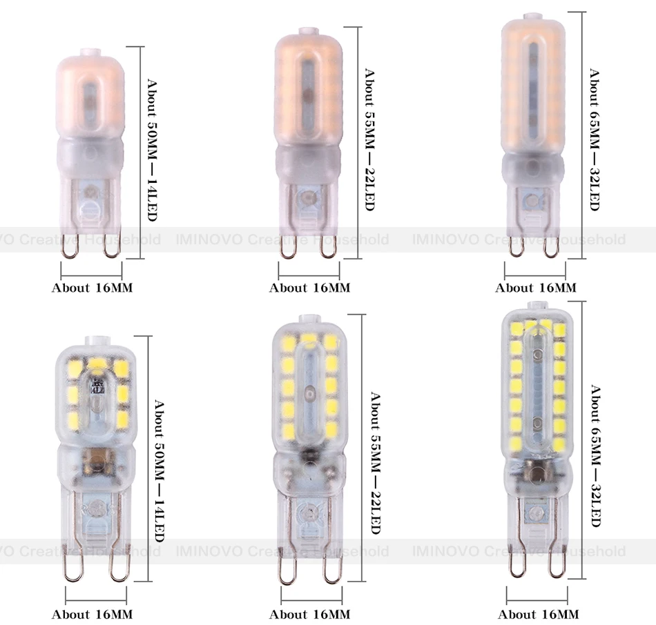 G9 G4 светильник светодиодный кукурузы лампочка Коб 14 светодиодный s 22 светодиодный s 30 светодиодный s SMD 2835 заменить 20 Вт, 30 Вт, 40 Вт, 50 Вт галогенные светильник лампа-прожектор с затемнением 110V 220V