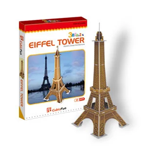

Paper model 3D models kids toy jigsaw game Eiffel Tower baby toys S3006h freeshipping