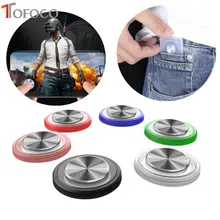 Runde Spiel Joystick Handy Rocker Für Iphone Android Tablet Metall Taste Controller Für PUBG Controller Mit Saugnapf