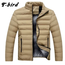 T-Bird Winter Men Jacket 2017 Brand Casual Mens Jackets And Coats Thick Parka Men Outwear 4XL Jacket Male Clothing Large Size
