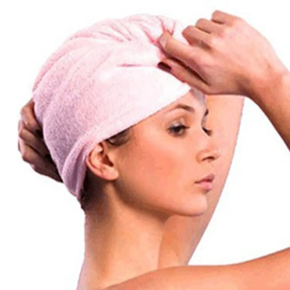 Шапочка для душа полотенца для укутывания Впитывающее микроволокно шапочка для ванной сверхтонкое волокно Быстро сухие волосы шляпа аксессуары для ванной