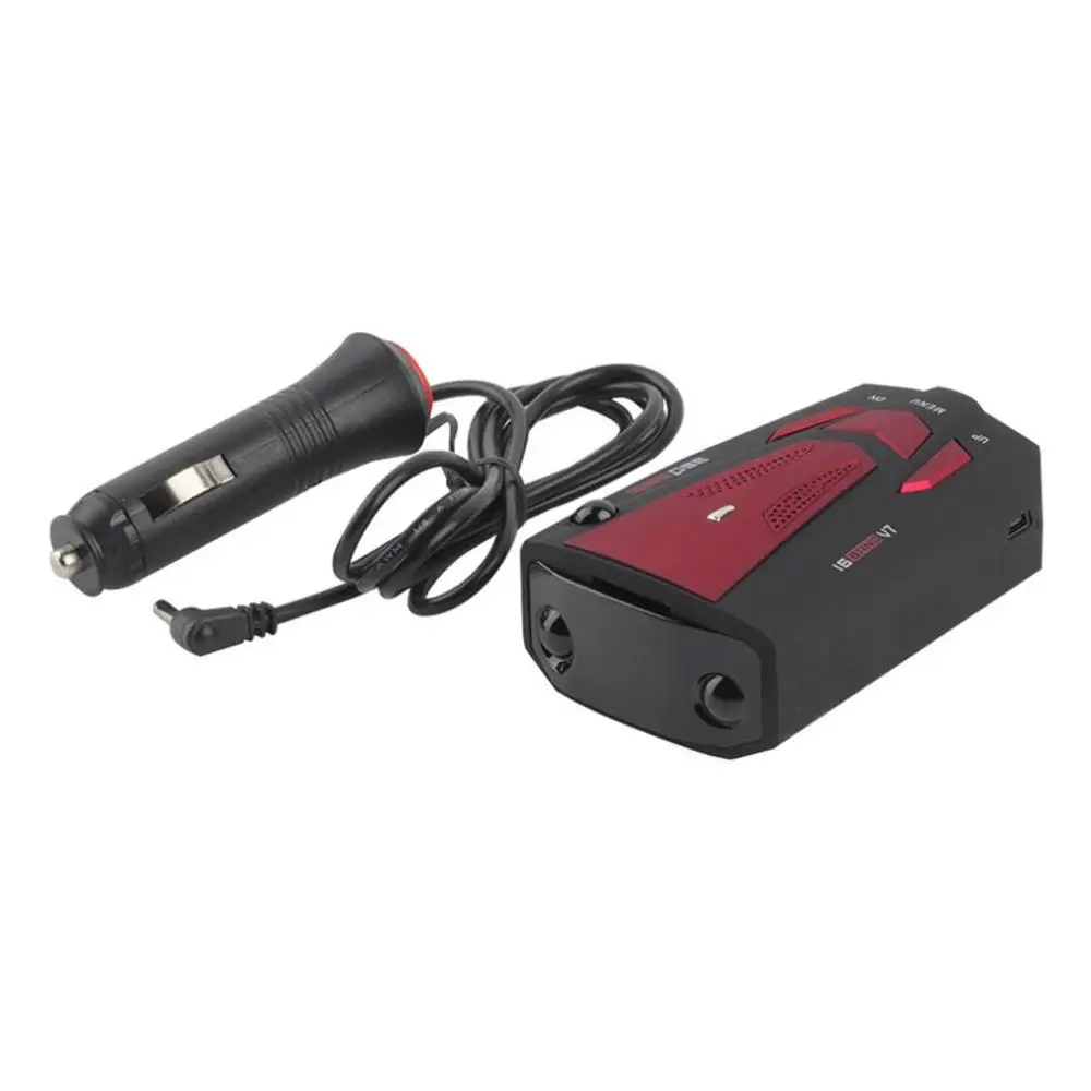 Синий/красный 360 градусов Автомобильный радар-детектор 16 полосный голосовое оповещение лазер V7 безопасность скорость радар детектор лазерный светодиодный дисплей Лидер продаж - Название цвета: Красный