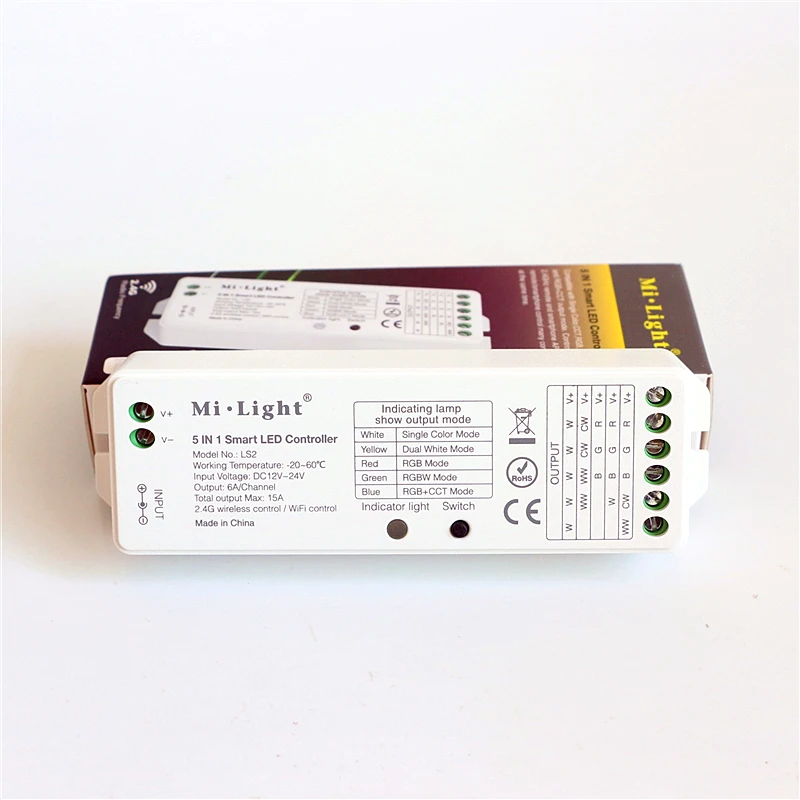 Новое поступление DC 12 V 24 15A Mi Light LS2 5 в 1 умный светодиодный контроллер для