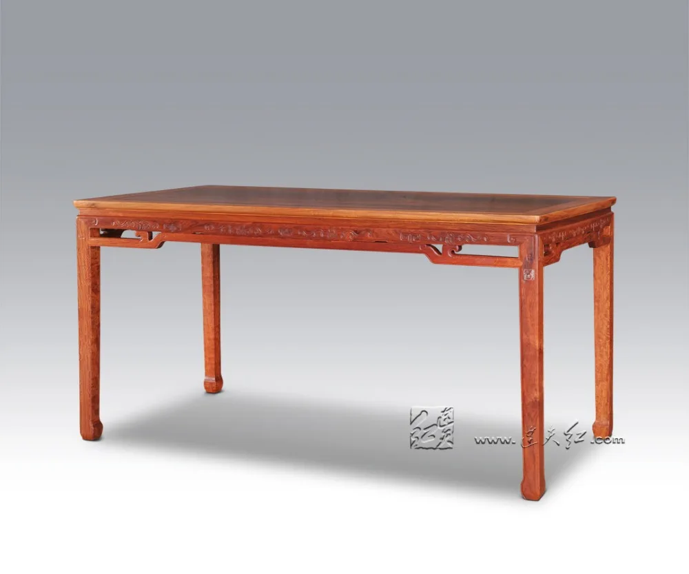 Ding tisch palisander 6 sitze rechteck lange borad wohnzimmer redwood schreibtisch klassischen chinesischen antike annatto möbel