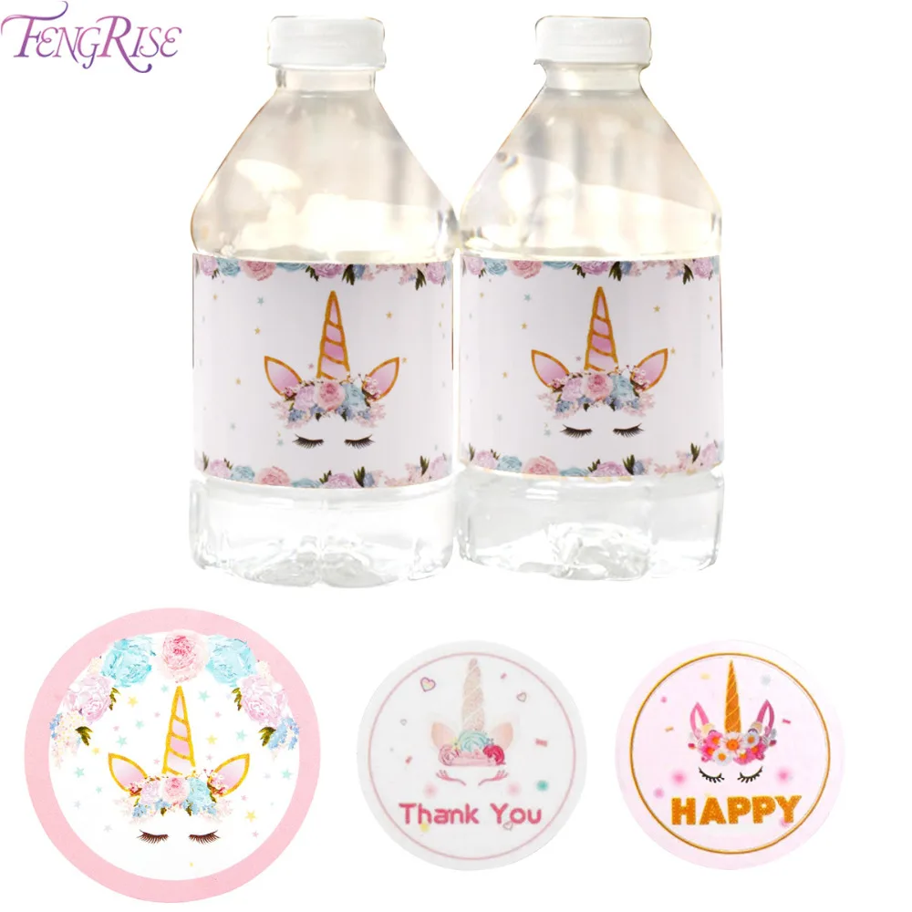 

FENGRISE Unicorn Party Stickers Unicorn Birthday Party Decorations Kids Stickers Happy Birthday Unicorn Kids Party Decoration