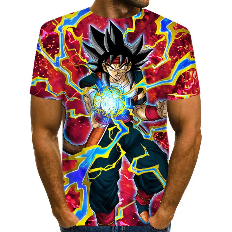 Dragon Ball Z Ultra Instinct God Son Goku Super Saiyan Men Tshirt 3D Printed Summer O-Neck Daily Casual Funny T shirt Plus Size