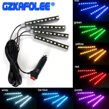 Gzkafolee 4 шт./2 шт. автоматический свет RDL 5050SMD декоративные лампы автомобиль свет Подсветка салона Тюнинг автомобилей 12 В