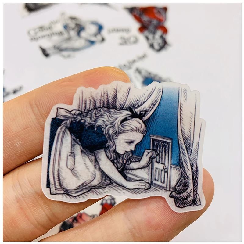 40PCS Vintage Girl Back Garden Series Stickers DIY Gift Scrapbooking journal Album Diary Happy Planner Decoration Stickers