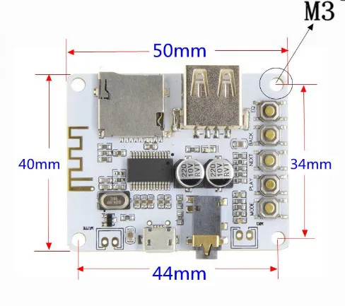 10 шт. Bluetooth аудио приемник плата с USB TF слот для карты декодирования воспроизведения предусилитель выход 5 в 2,1 беспроводной стерео музыкальный модуль