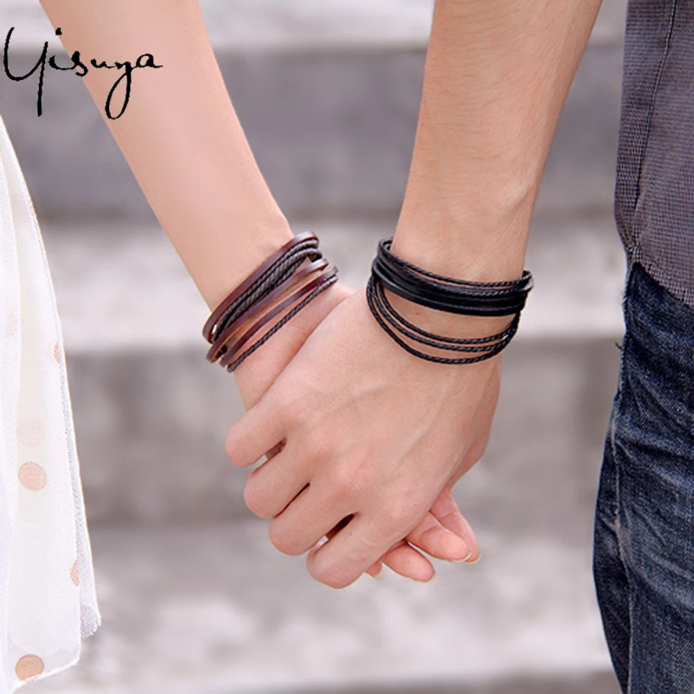 

2018 New Arrival Leather Hemp Rope Bracelets Ladies Charm Leather Adjustable Elastic Chain Pulsera