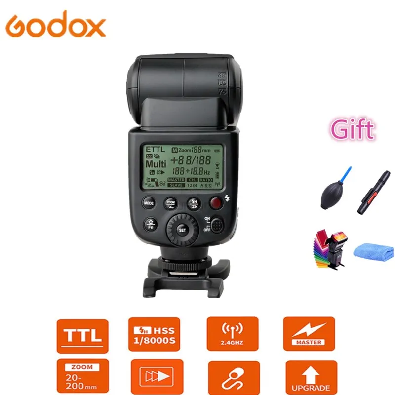 Godox Ving V860II-S V860II-N V860II-C V860II-F V860II-O синхроконтакта разъем для внешней вспышки типа ttl из быстрорежущей стали с литий-ионным Батарея для sony цифровой зеркальной камеры Nikon Canon Olympus Fujifilm