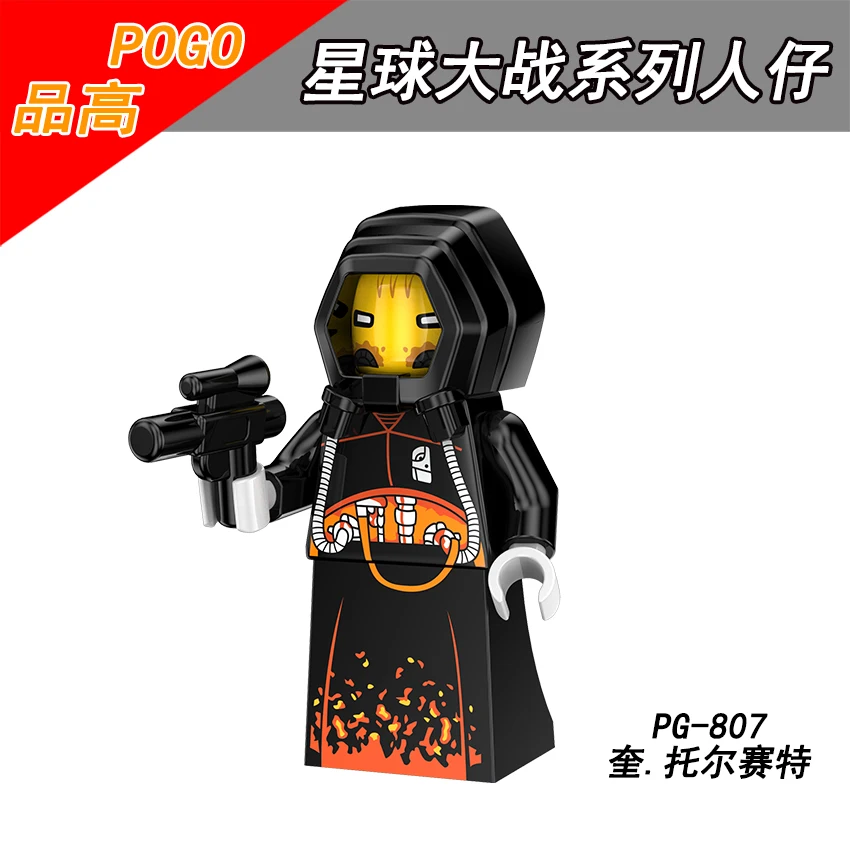 Одиночная продажа PG807 Робер Obi-Wan Kenobi женский пилот Lando Calrissian POE dameron 1G-88 Qi'Ra блоки