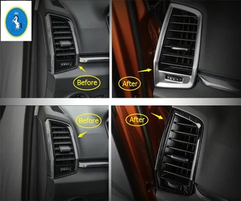 

Yimaautotrims Auto Accessory Inside Air Conditioning AC Outlet Vent Cover Trim Fit For Skoda Karoq 2018 2019 Stainless Steel