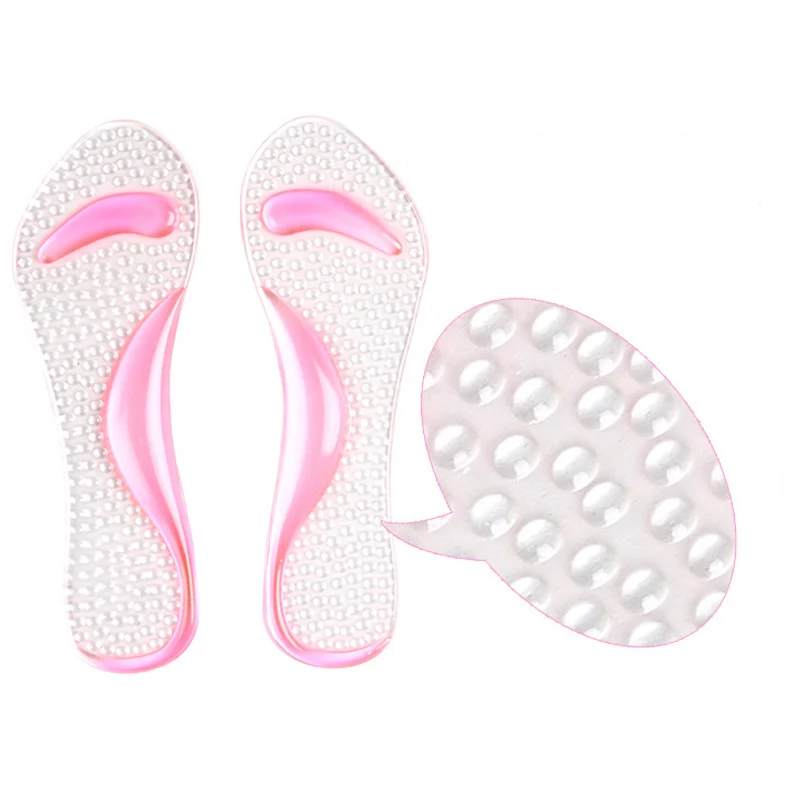Herramienta para el cuidado de los pies de Gel de silicona pies planos almohadillas de apoyo para arco ortopédico plantillas antideslizantes para aliviar el dolor tacones altos pad 1 par