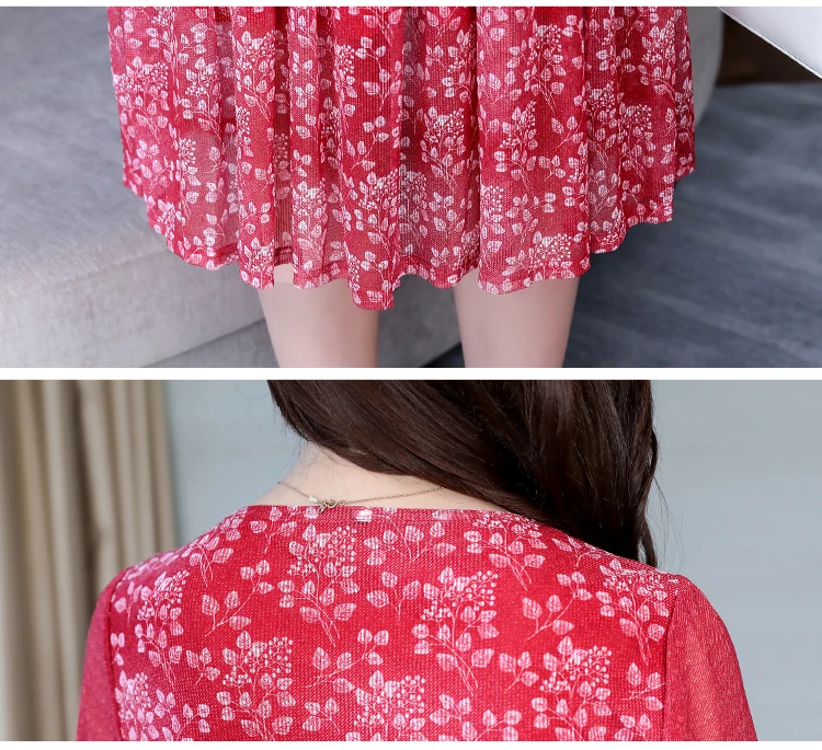 Лето г. Винтаж Цветочный шифон Boho сетки миди платье 3XL плюс размеры элегантный для женщин Корейский Макси Вечерние для вечеринок пикантны