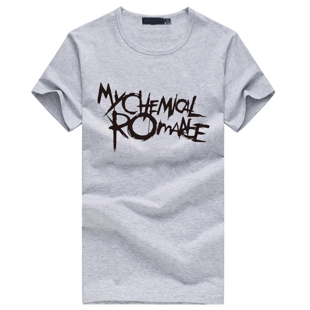 My chemical romance мужские качественные футболки рок панк с буквенным принтом Мужская рубашка летние высококачественные хлопковые облегающие футболки