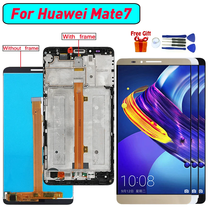 Для Huawei Ascend Mate7 ЖК-экран Замена для ЖК-дисплей сенсорный экран полный модуль |