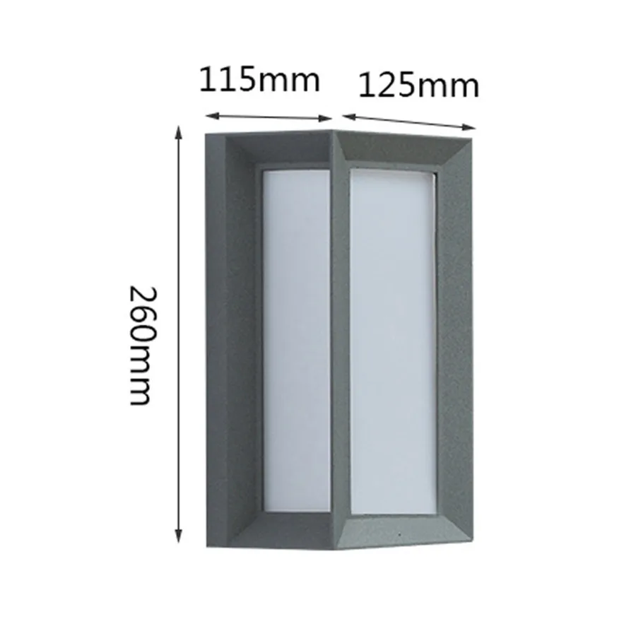 BEIAIDI 18W Modern Surface Mounted Led Wall Light Outdoor Pathway Porch Light Waterproof Villa Aisle Garden Exterior Wall Sconce