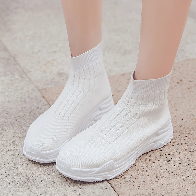 

Women's shoes fashion casual socks sneakers elastic platform fashion ladies shoes mesh women's shoes