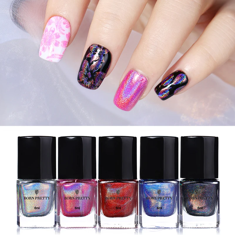 Buy BORN PRETTY Holographic Stamping Nail Polish Holo