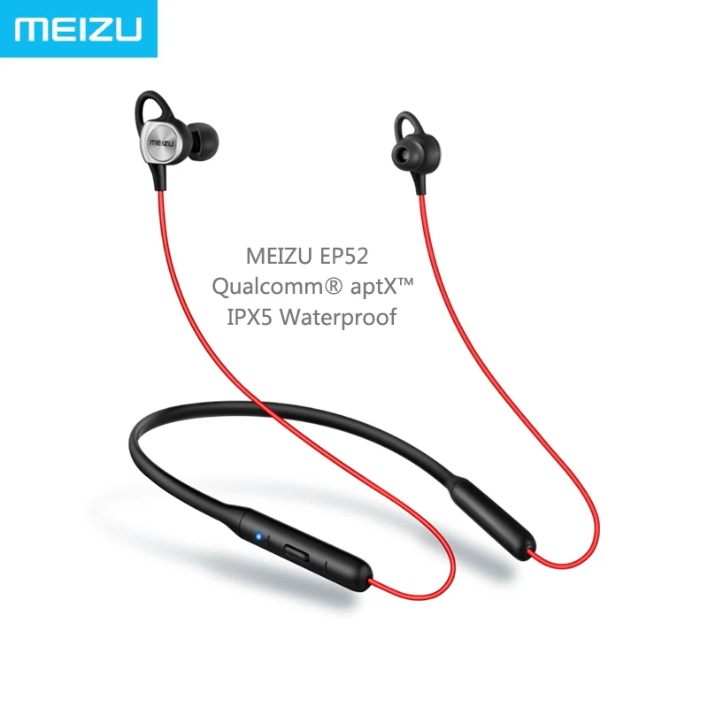 

Meizu EP52 Sport Headphones Bluetooth 4.1 Wireless Qualcomm aptX Audio Chip IPX5 waterproof with MIC for Huawei Xiaomi iPhone
