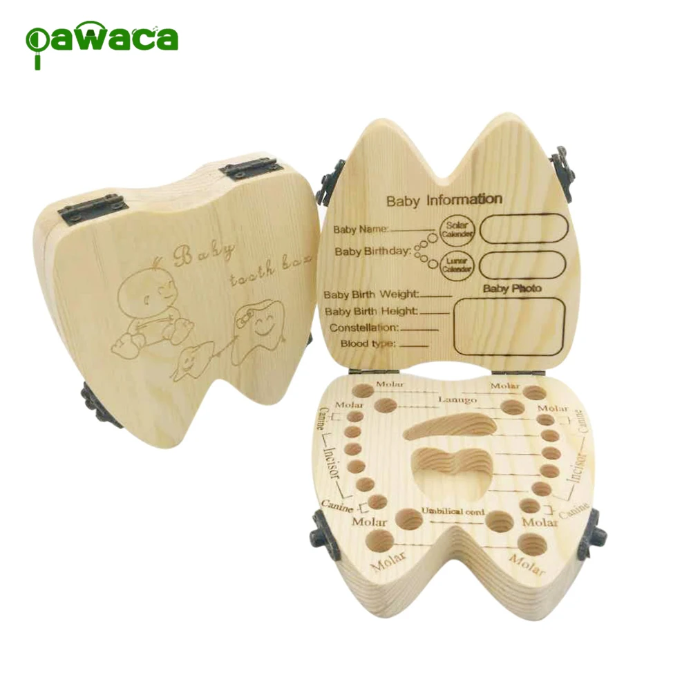 Творческий Детские зубы поле Saver коробку для хранения деревянный детские зубы держатель организовать поле молочных зубов Keepsake для Обувь