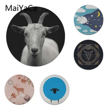 

MaiYaCa Sheep Time to Sleep Keyboard Gaming MousePads Size for 22X22cm Round Gaming Mousepads